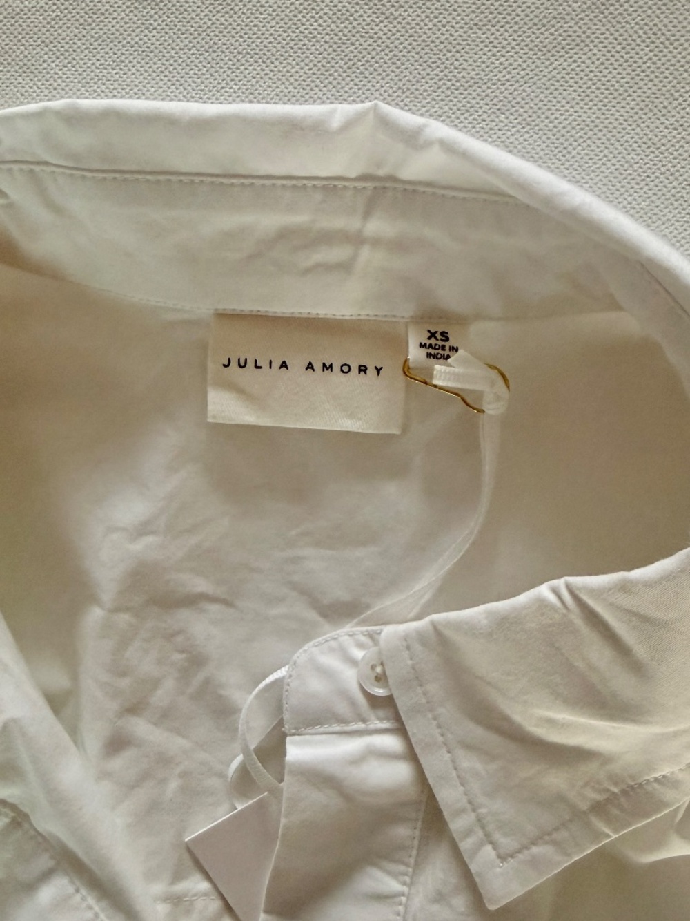 JA Marge Eyelet shirt in blanc xs - Picture 4 of 5